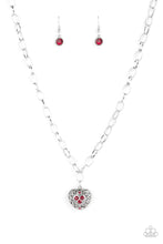 Cargar imagen en el visor de la galería, No Love Lost Red Necklace - SC Bling Boutique