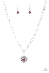 No Love Lost Red Necklace - SC Bling Boutique