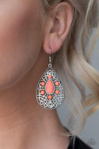 Modern Garden Orange Earring - SC Bling Boutique