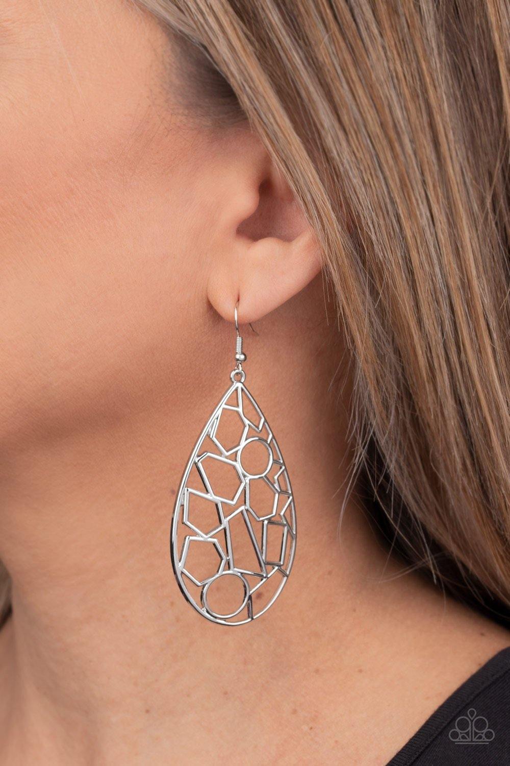 Reshaped Radiance Silver Earring - SC Bling Boutique