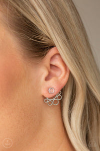 Completely Surrounded Silver Post Earring - SC Bling Boutique