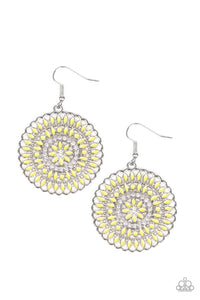 PINWHEEL and Deal Yellow Earring - SC Bling Boutique