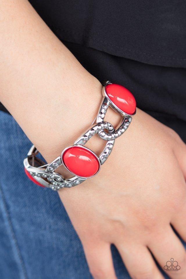 Dreamy Gleam - Red Bracelet - SC Bling Boutique