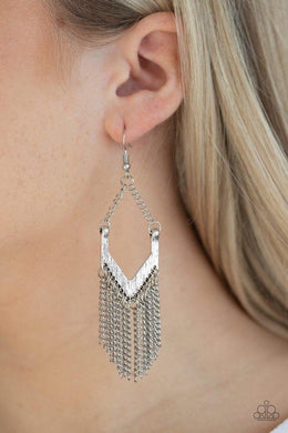 Unchained Fashion Silver Earring - SC Bling Boutique