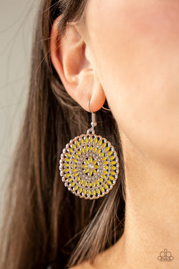 PINWHEEL and Deal Yellow Earring - SC Bling Boutique