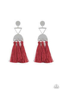 Tassel Trippin’ Red Post Earring - SC Bling Boutique