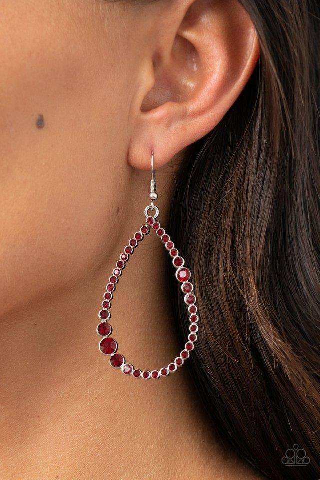 Diva Dimension - Red Earring - SC Bling Boutique