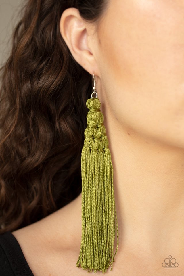 Magic Carpet Ride Green Earring - SC Bling Boutique