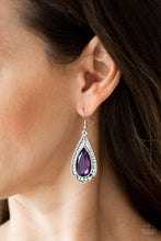 Cargar imagen en el visor de la galería, Superstar Stardom Purple Earring - SC Bling Boutique