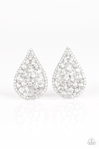 REIGN-Storm White Post Earring - SC Bling Boutique