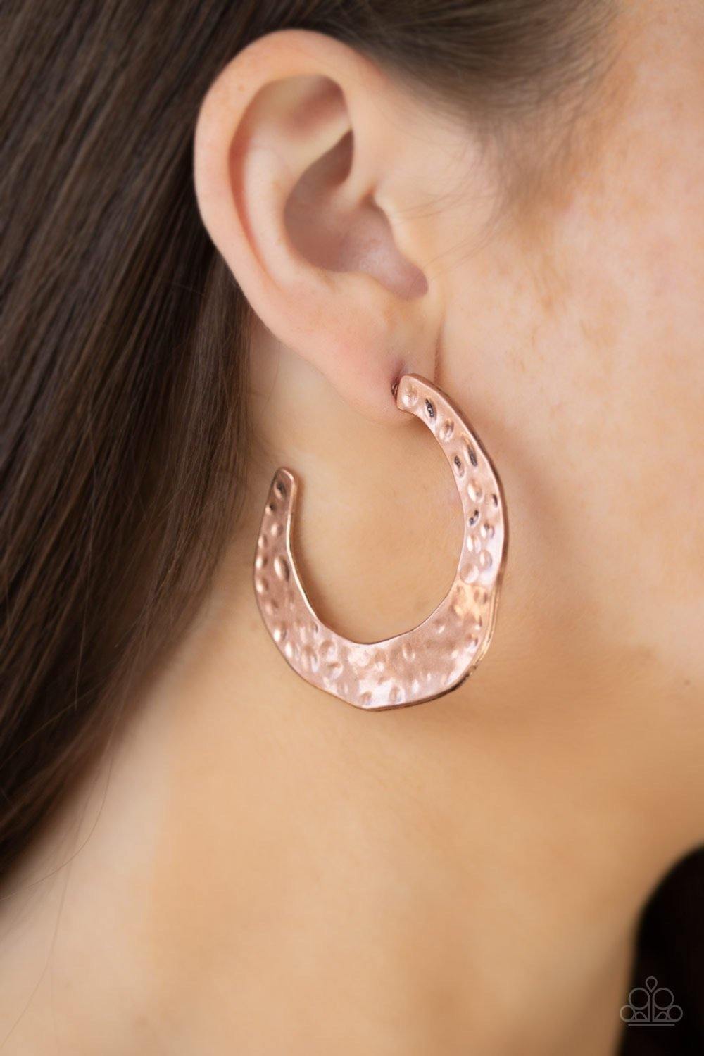 The Hoop Up - Copper Earring - SC Bling Boutique