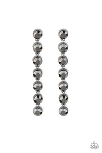 Dazzling Debonair Black Post Earring - SC Bling Boutique