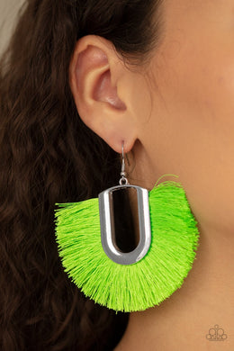 Tassel Tropicana Green Earring - SC Bling Boutique