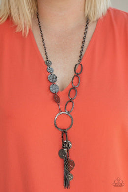 Trinket Trend Black Necklace - SC Bling Boutique