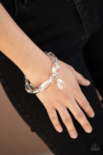 Gemstone Glamour White Bracelet - SC Bling Boutique