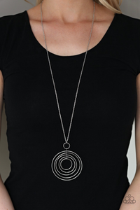 Running Circles In My Mind Silver Necklace - SC Bling Boutique