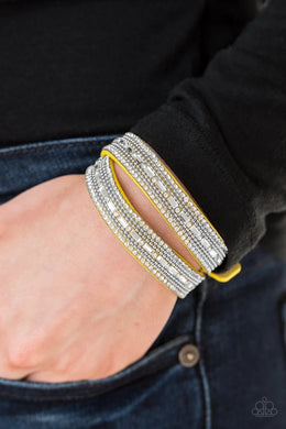 Shimmer and Sass Yellow Urban Bracelet - SC Bling Boutique