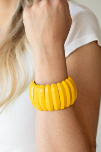 Colorfully Congo - Yellow Bracelet - SC Bling Boutique