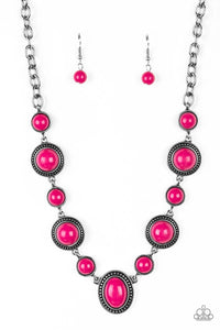 Voyager Vibes - Pink Necklace - SC Bling Boutique