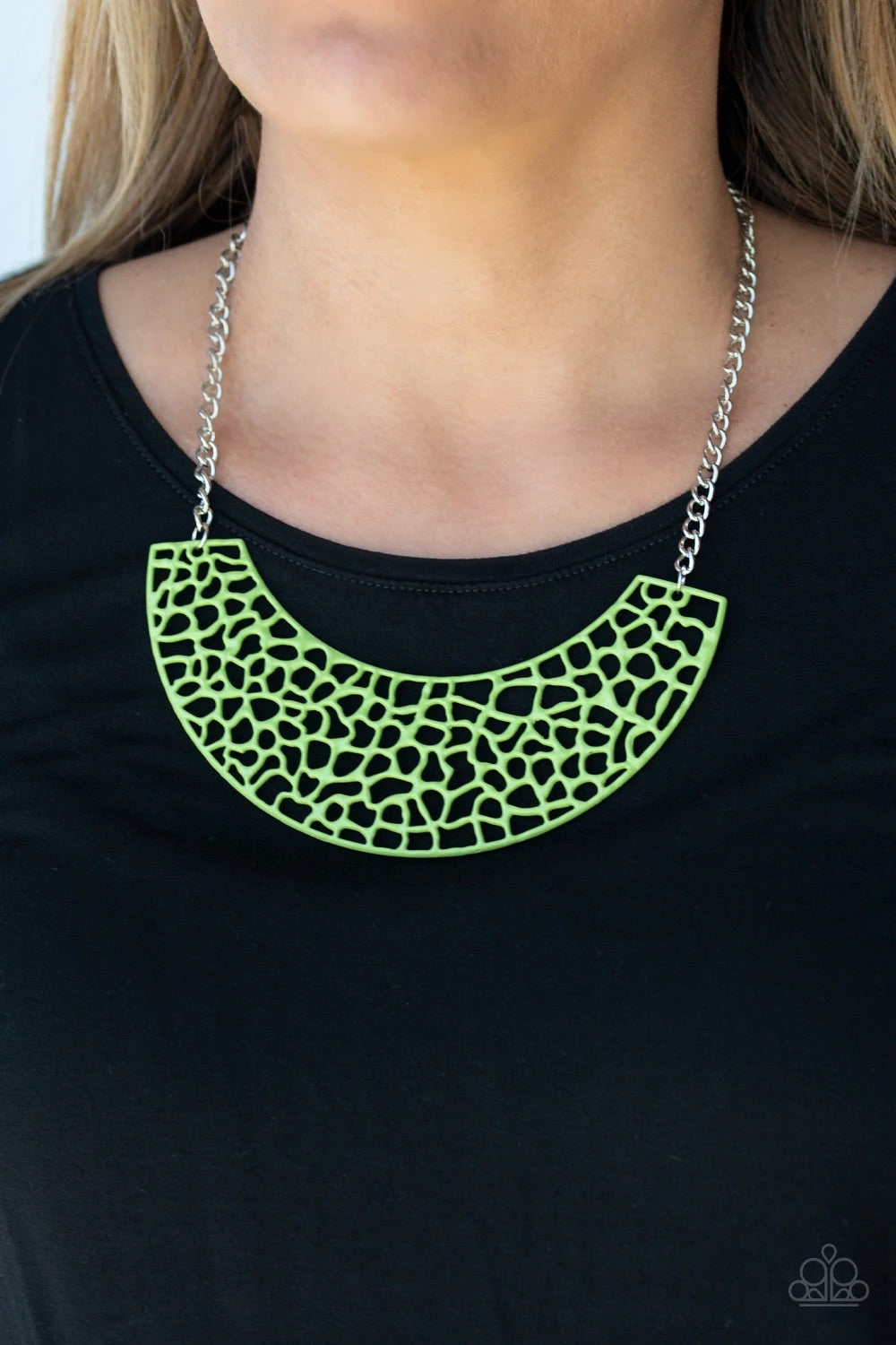 Powerful Prowl Green Necklace - SC Bling Boutique