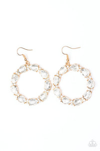 Ring Around The Rhinestone Gold Earring - SC Bling Boutique