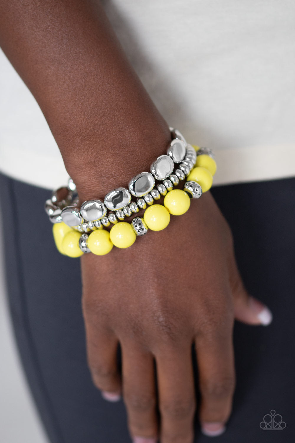 Prismatic Pop Yellow bracelet - SC Bling Boutique