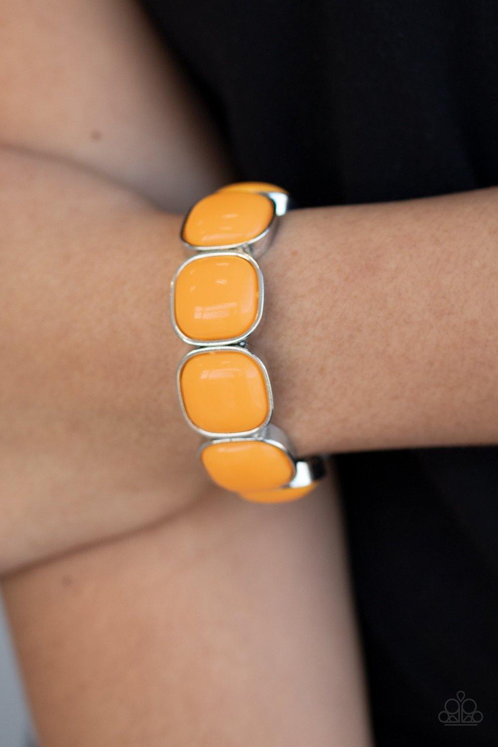 Vivacious Volume - Orange Bracelet - SC Bling Boutique