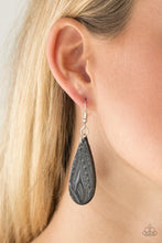 Load image into Gallery viewer, Get In The Groove - Black Earringo - SC Bling Boutique