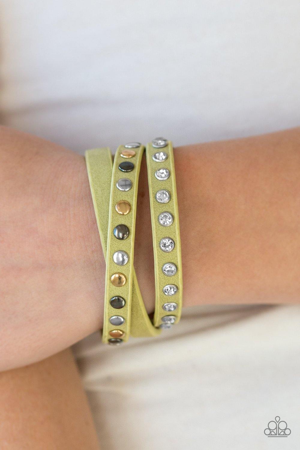 Catwalk Casual Green Urban Bracelet - SC Bling Boutique