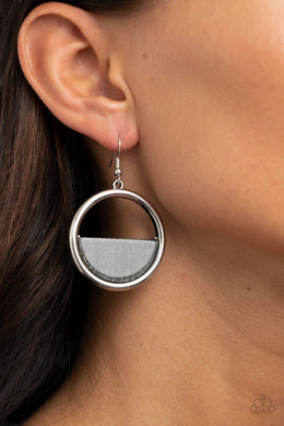 Stuck in Retrograde - Silver Earring - SC Bling Boutique