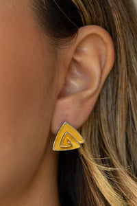 On Blast - Yellow Post Earring - SC Bling Boutique