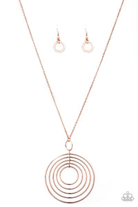 Running Circles In My Mind Rose Gold Necklace - SC Bling Boutique