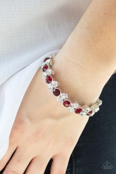 Here Comes The Bribe - Red Bracelet - SC Bling Boutique