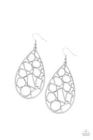 Reshaped Radiance Silver Earring - SC Bling Boutique