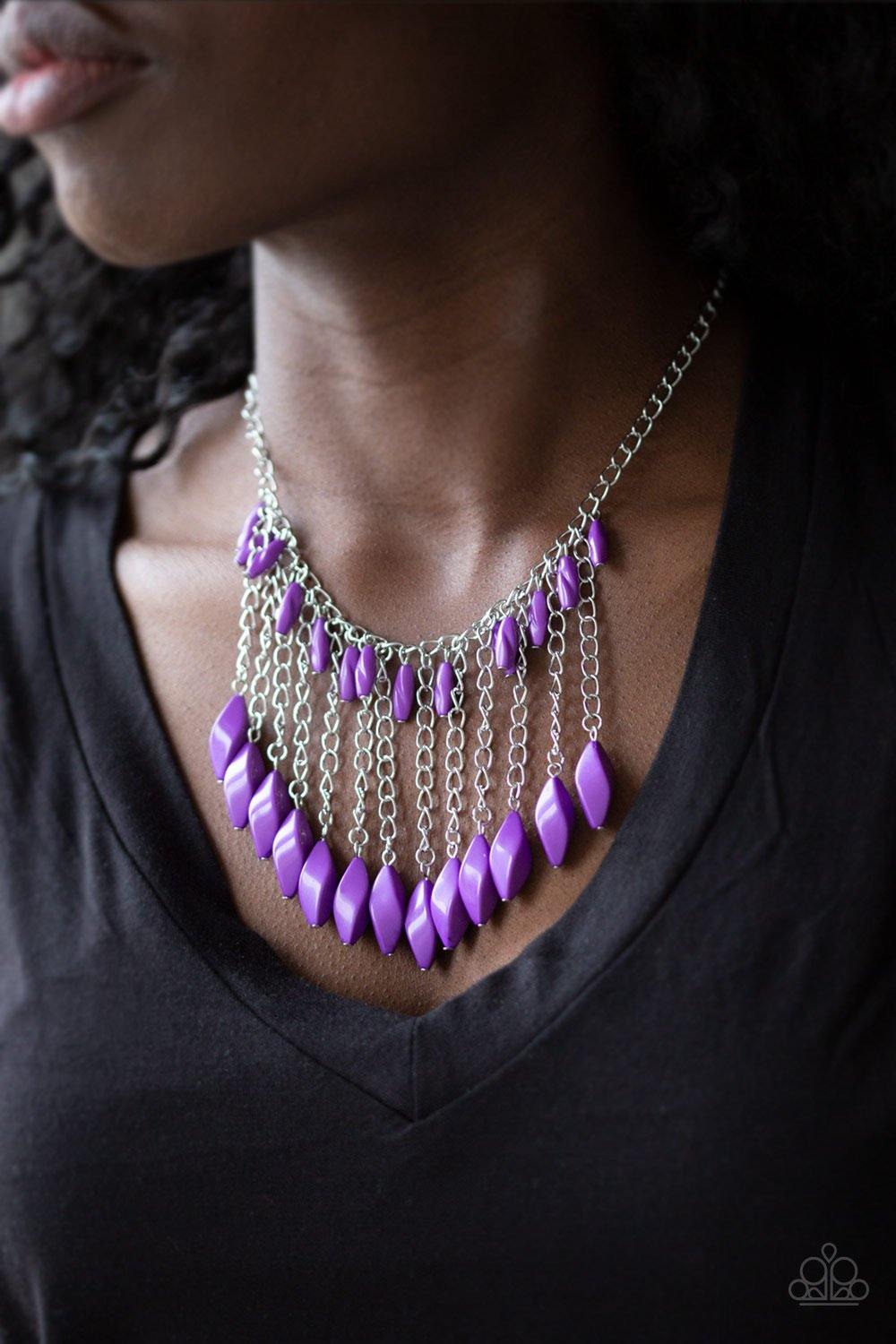 Venturous Vibes Purple Necklace - SC Bling Boutique