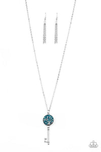 Key Keepsake Blue Necklace - SC Bling Boutique