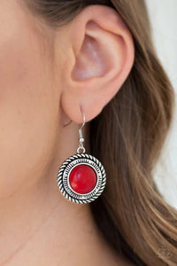 NATURAL BORN NOMAD RED EARRINGS