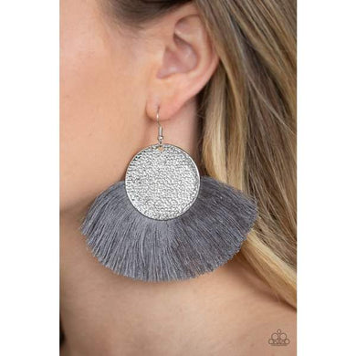 Foxtrot Fringe Silver Earring - SC Bling Boutique