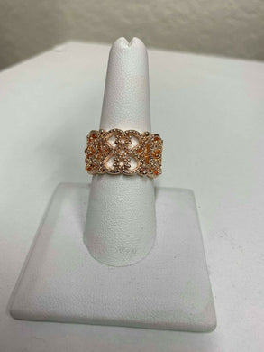 TELL ME HOW YOU REALLY FRILL - ROSE GOLD - FILIGREE - RING - PAPARAZZI ACCESSORIES - SC Bling Boutique