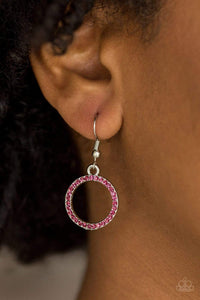 ALL IN FAVOR - PINK RHINESTONE NECKLACE PAPARAZZI